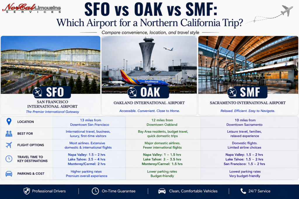 sfo vs oak vs smf