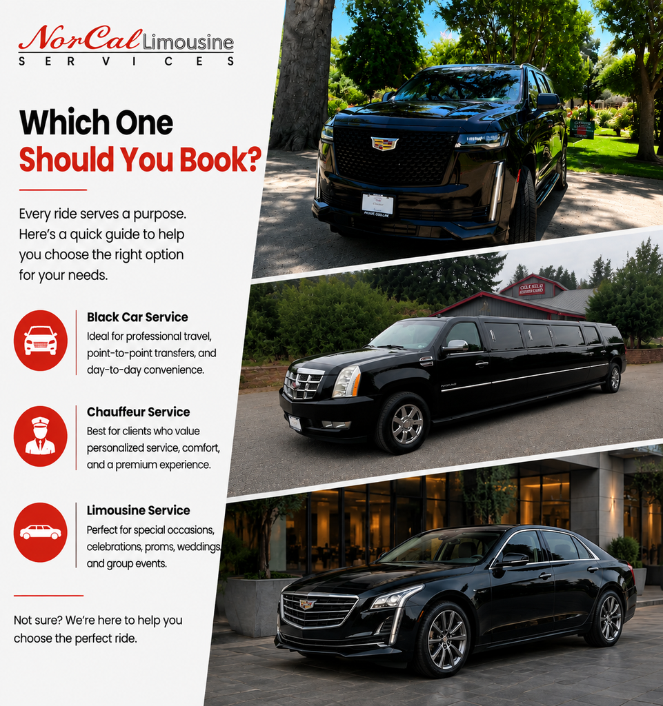limo vs chauffeur vs black car