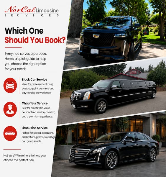 limo vs chauffeur vs black car