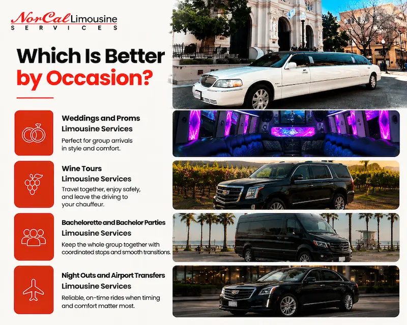 which limo is better by occassion