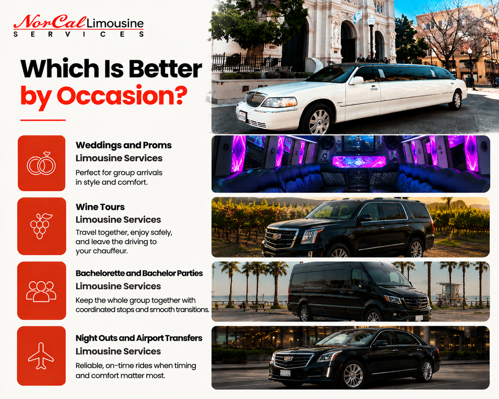 limo service by ocassion